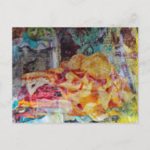 yummy sandwich and chips junk journal Collage Briefkaart (Voorkant)