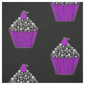 +{ Yummy schedel cupcakes }+ Stof (Swatch)