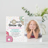 Yummy Scrummy 'Donut Grow Up Kids Birthday' Kaart (Staand voorkant)