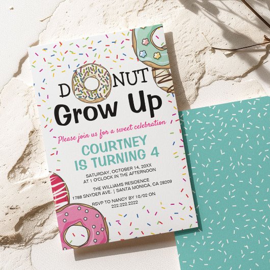 Yummy Scrummy 'Donut Grow up' Kinderen van afgelop Kaart