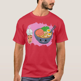 Yummy shirt Ramen noodles Bowl en Boba Bubble te