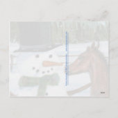 Yummy Snowman Veulen Kerst briefkaart (Achterkant)
