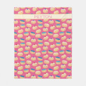 Yummy Sufganiyot Jelly Donuts Hanukkah Pattern Fleece Deken (Voorkant)