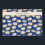 Yummy Sufganiyot Jelly Donuts Hanukkah Pattern Gelamineerde Placemat<br><div class="desc">Yummy Sufganiyot Jelly Donuts Hanukkah Pattern. Sufganiyah Chanukah,  zette kwal-donoughts in beslag.</div>