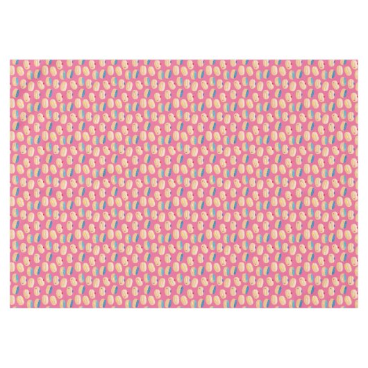 Yummy Sufganiyot Jelly Donuts Hanukkah Pattern Tafelkleed (Voorkant (Horizontaal))