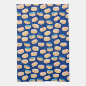 Yummy Sufganiyot Jelly Donuts Hanukkah Pattern Theedoek (Verticaal)