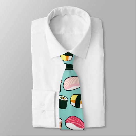 Yummy Sushi Fun Illustrated Pattern Stropdas (Gebonden)