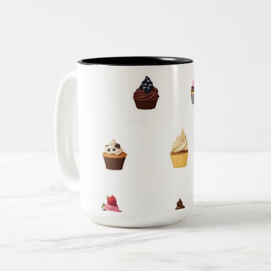 Yummy Sweet Delights Tweekleurige Koffiemok (Voorkant links)