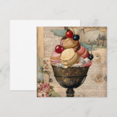 Yummy Sweets Vintage Collage (Voorkant / Achterkant)