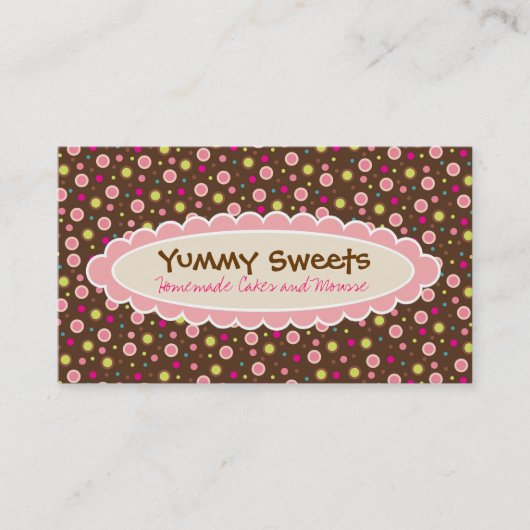 Yummy Sweets Visitekaartjes (Voorkant)