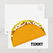 Yummy Taco Briefkaart (Voorkant / Achterkant)