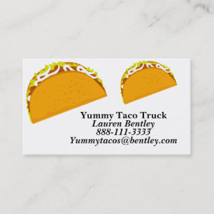 Yummy Taco Food Truck Visitekaartjes