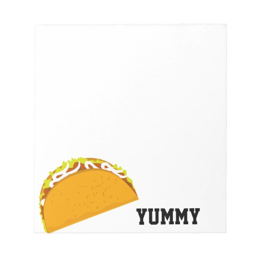 Yummy Taco Notitieblok (Voorkant)