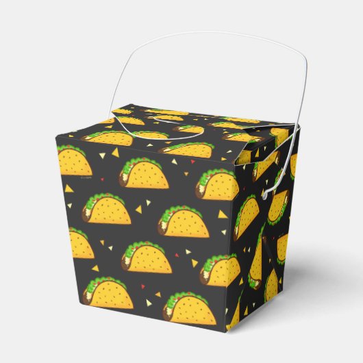 Yummy Taco Pattern Bedankdoosjes (Voorkant Zijde)