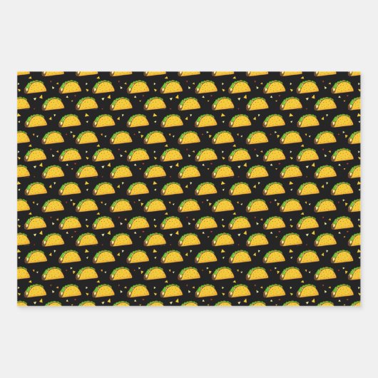 Yummy Taco Pattern Inpakpapier Vel (Voorkant 2)