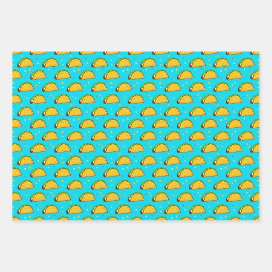 Yummy Taco Pattern Inpakpapier Vel (Voorkant)