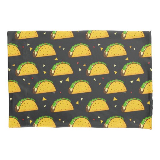 Yummy Taco Pattern Kussensloop (Voorkant)
