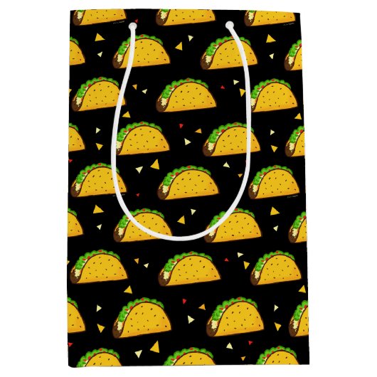 Yummy Taco Pattern Medium Cadeauzakje (Voorkant)