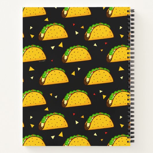 Yummy Taco Pattern Notitieboek (Achterkant)