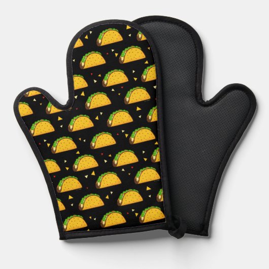 Yummy Taco Pattern Ovenwant (Voorkant / Achterkant)