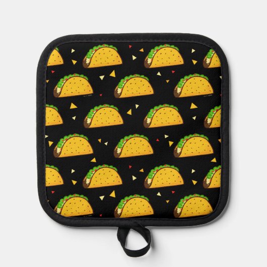 Yummy Taco Pattern Pannenlap (Voorkant)