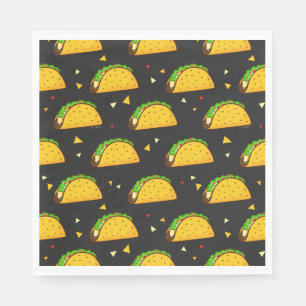 Yummy Taco Pattern Servet