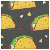 Yummy Taco Pattern Stof (Close Up)