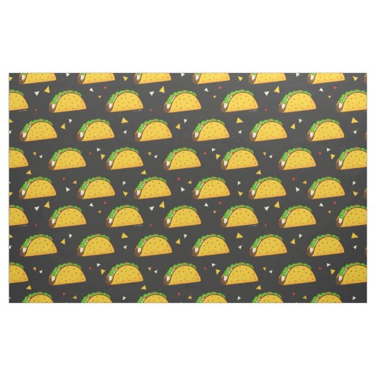 Yummy Taco Pattern Stof (Fat Quarter)