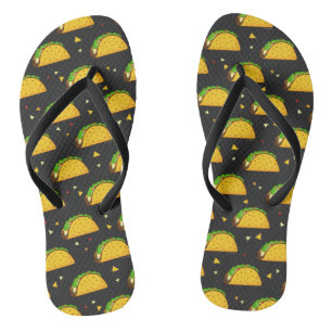 Yummy Taco Pattern Teenslippers