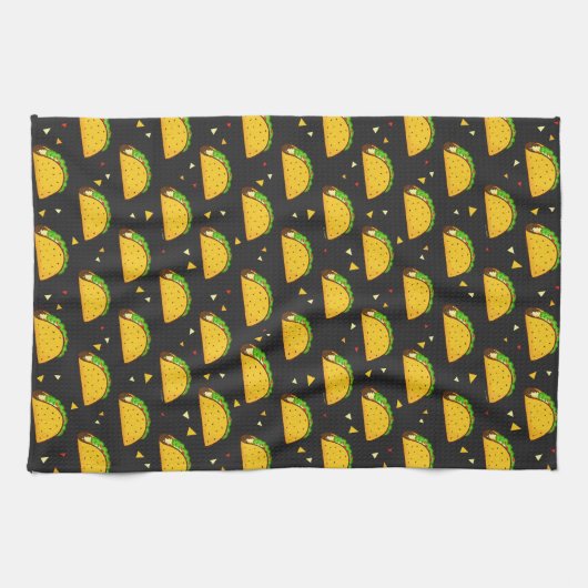 Yummy Taco Pattern Theedoek (Horizontaal)