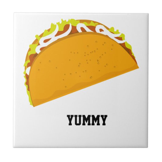 Yummy Taco Tegeltje (Voorkant)