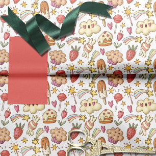 Yummy Trees and Rainbows Pattern Tissuepapier