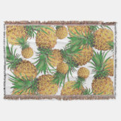 Yummy Tropical Pineapple Pattern Throw Blanket Deken (Voorkant)