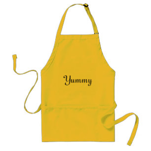 "Yummy" Yellow Apron Standaard Schort