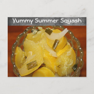 Yummy Yellow Squash Recipe Briefkaart