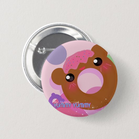 Yummy Yummy! Ronde Button 5,7 Cm (Voorkant /achterkant)