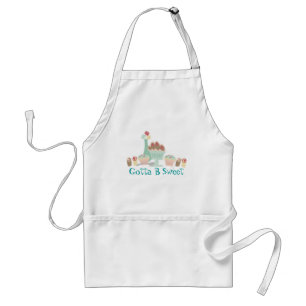 Yummy-zoete desserts bakkerij-chef apron standaard schort