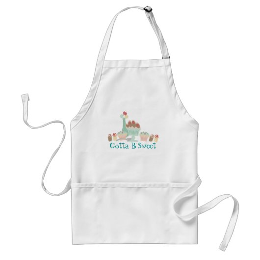Yummy-zoete desserts bakkerij-chef apron standaard schort (Voorkant)