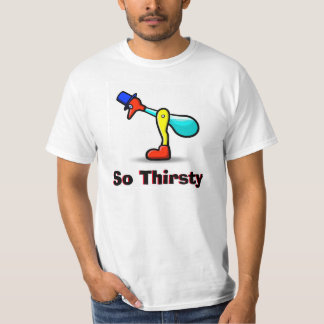 Yummy's Officiële "So Thirsty" T met Drinky bird T-shirt