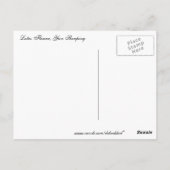 Yun Shouping's Lotus Flower Briefkaart (Achterkant)