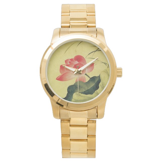 Yun Shouping's Lotus Flower Horloge (Voorkant)