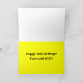 Yung Geen Mo vijftigste Verjaardag Kaart (Binnen)