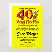 Yung No Mo 40th Birthday Kaart (Voorkant / Achterkant)