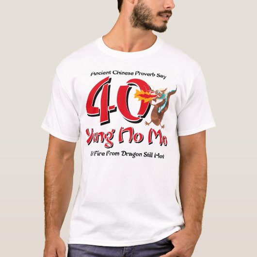 Yung No Mo 40th Birthday T-shirt (Voorkant)