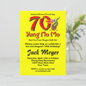 Yung No. Mo 70th Birthday Kaart (Staand voorkant)