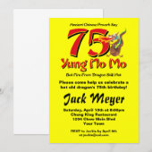 Yung No Mo 75th Verjaardag Kaart (Voorkant / Achterkant)