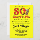 Yung No Mo 80th Birthday Kaart (Voorkant)