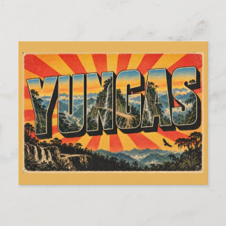 Yungas Bolivia Bergpas Wolkenwoud Kunst Briefkaart