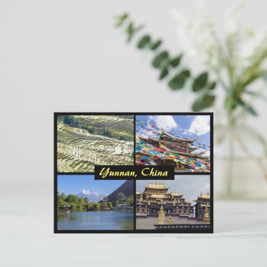 Yunnan bezienswaardigheden - China Briefkaart (Staand voorkant)