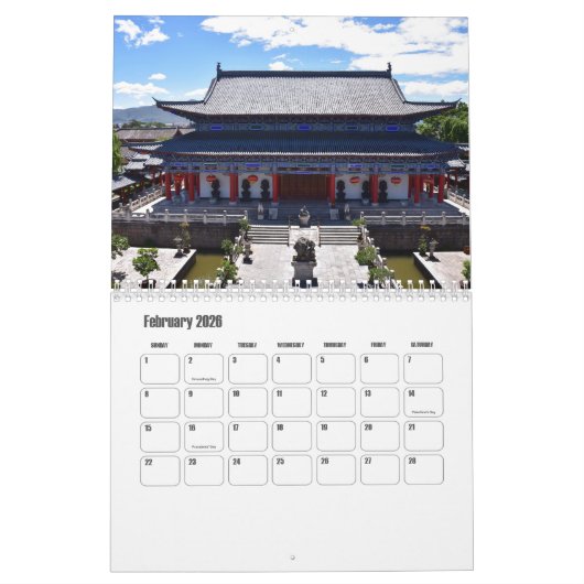Yunnan-China Kalender (Feb 2026)